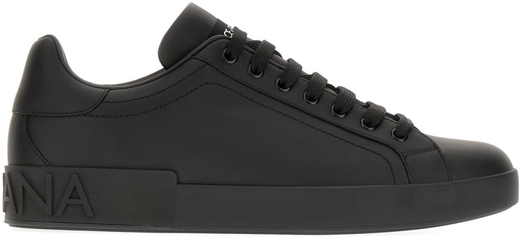 Dolce & Gabbana Dolce&gabbana Black leather Portofino sneakers