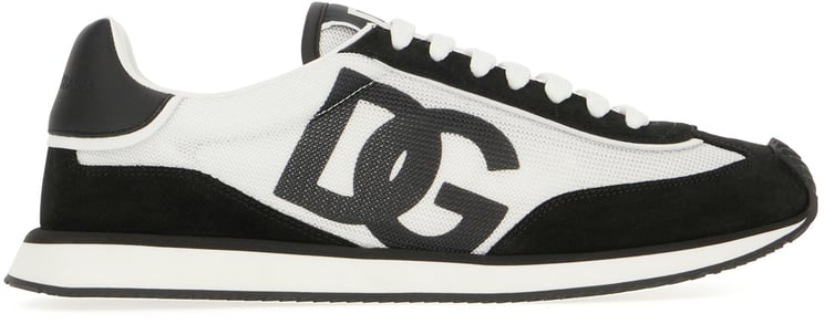 Dolce & Gabbana Dolce&gabbana Two-tone suede and mesh DG Aria sneakers