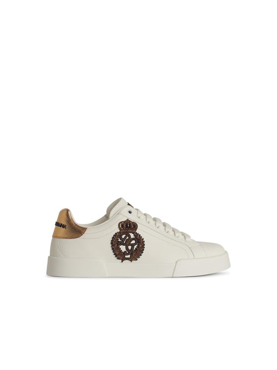 Dolce & Gabbana Portofino' White Leather Sneakers