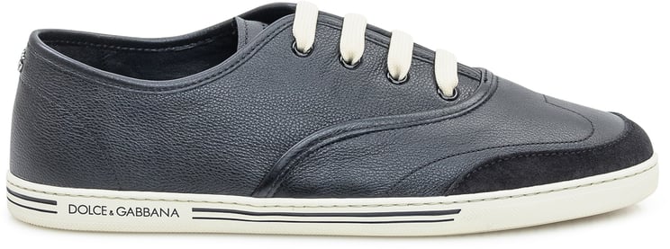 Dolce & Gabbana Dolce & Gabbana Sneakers Vit Back in Pelle Blu