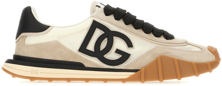 Dolce & Gabbana Dolce&gabbana Multicolor suede and fabric sneakers