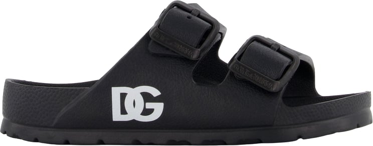 Dolce & Gabbana Dolce & Gabbana Jongens Slippers In Zwart