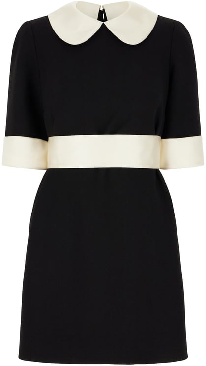 Dolce & Gabbana Dolce&gabbana Black stretch wool blend mini dress