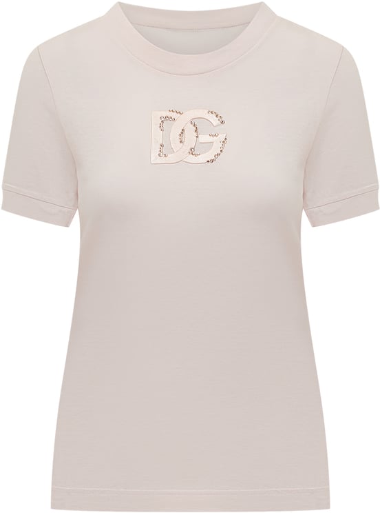Dolce & Gabbana T-shirt Girocollo con Logo