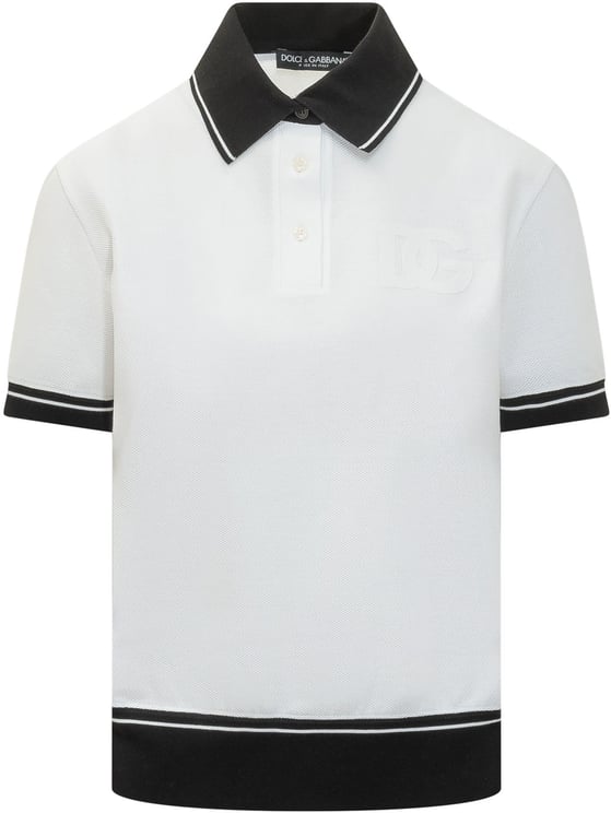Dolce & Gabbana Polo a Maniche Corte con Colletto a Contrasto