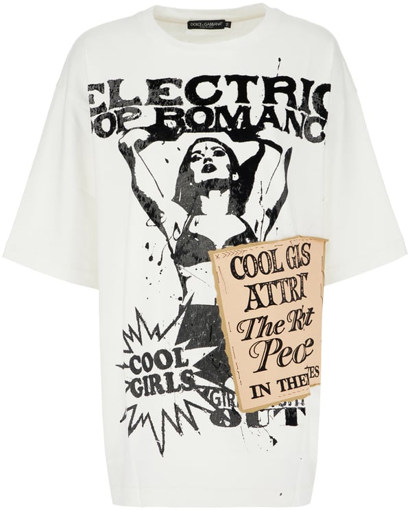 Dolce & Gabbana Dolce&gabbana White stretch cotton t-shirt