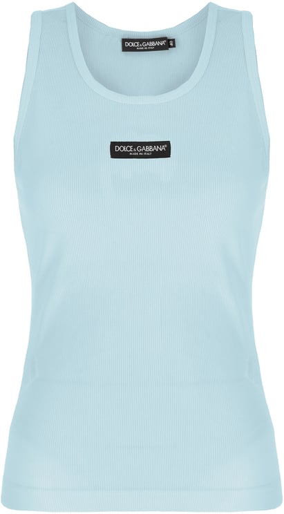 Dolce & Gabbana Dolce & Gabbana Light blue cotton top