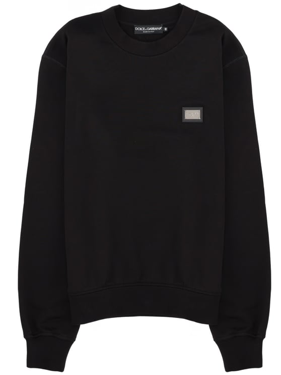 Dolce & Gabbana Classic Cotton Logo Patch Sweatshirt