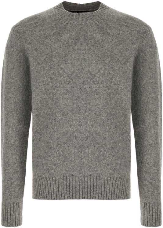 Dolce & Gabbana Dolce&gabbana Melange grey wool blend sweater