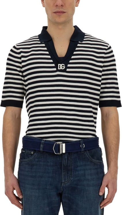 Dolce & Gabbana V-Neck Polo Shirt