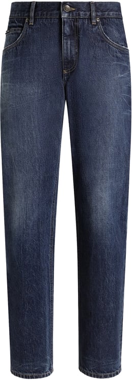 Dolce & Gabbana Straight-Leg Medium-Dark Wash Denim Jeans