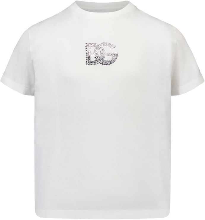 Dolce & Gabbana Dolce & Gabbana Kinder Meisjes T-Shirt In Wit