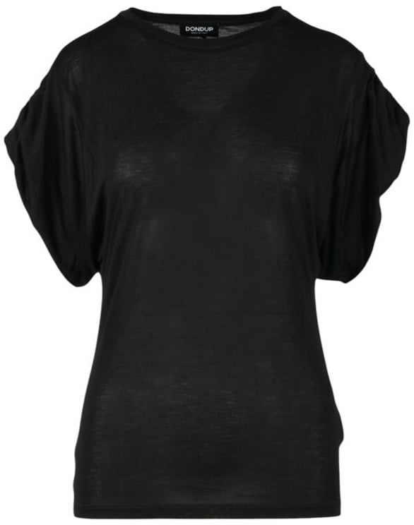 Dondup Dondup Black Viscose T-Shirt