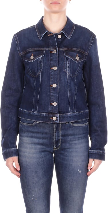 Dondup Coats Denim Blu
