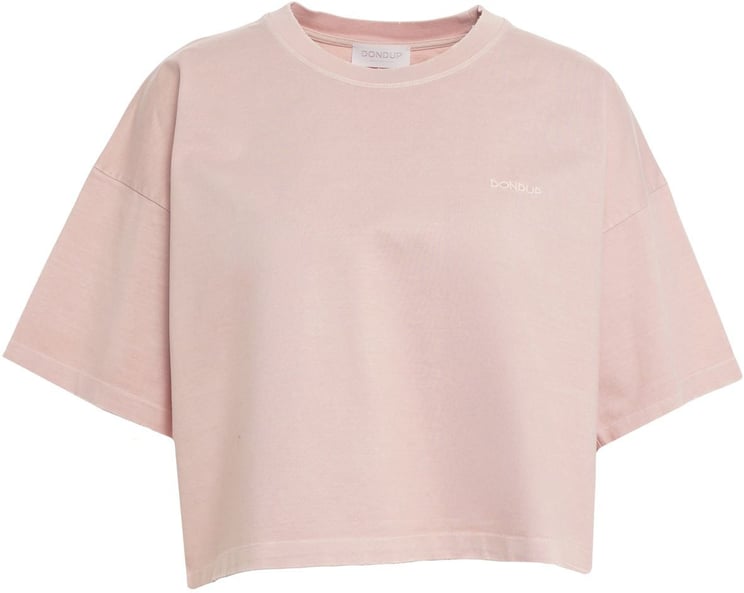 Dondup Cropped cotton t-shirt