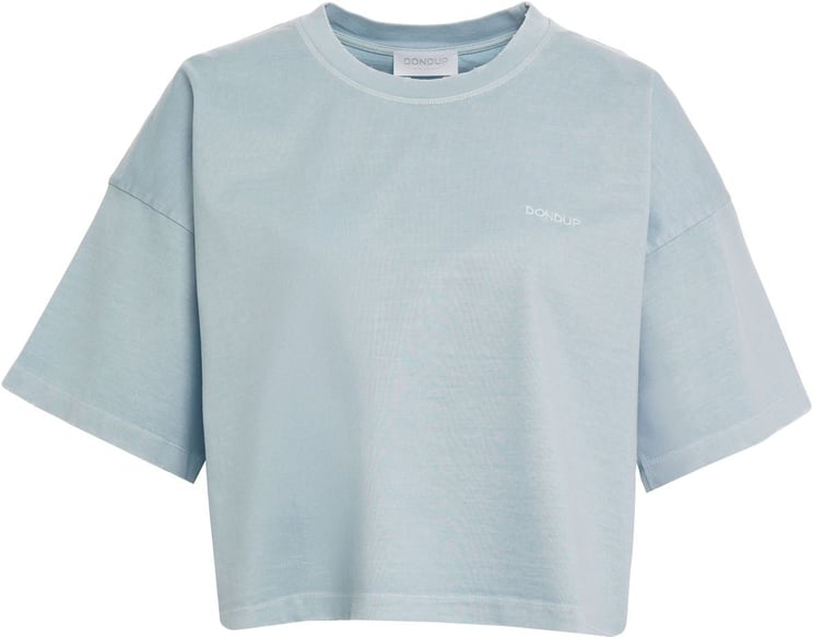 Dondup Cropped cotton t-shirt