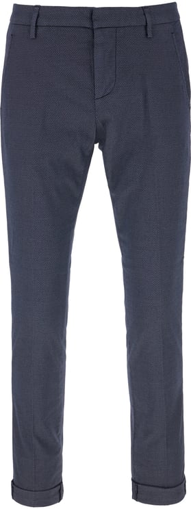Dondup Dondup Denim blue stretch cotton blend chino pants