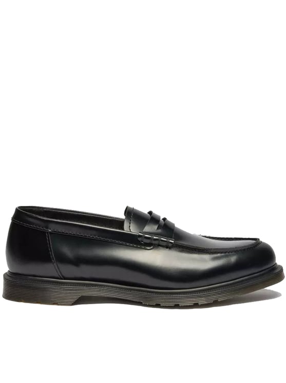 Dr. Martens Mayfare Polished Black Leather Penny Loafers