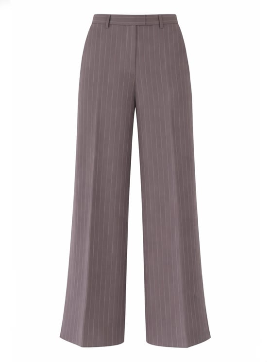 Dries van Noten Straight Leg Pinstripes Wool Pants