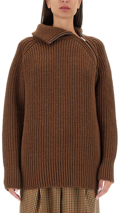 Dries van Noten Zip-Closure Regular Fit Shirt With Structured Collar