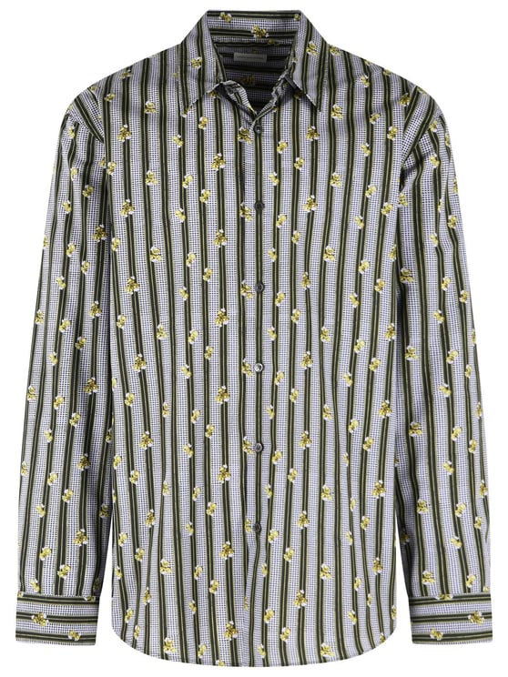 Dries van Noten 'Caper' Lilac Cotton Shirt