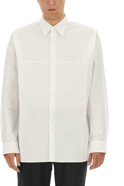 Dries van Noten Classic White Shirt With Structured Collar
