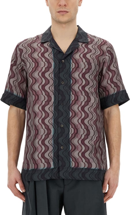 Dries van Noten Vibrant Printed Casual Shirt With Classic Collar