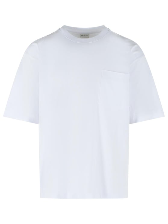 Dries van Noten 'Heso' White Cotton T-Shirt