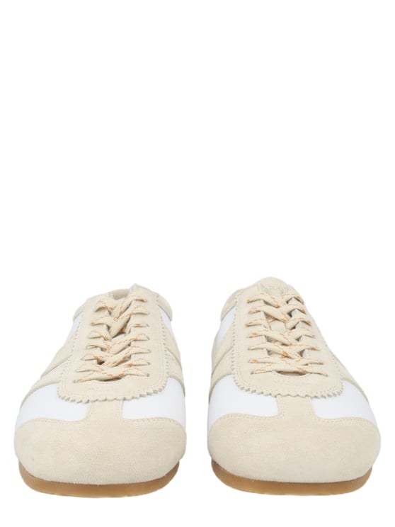 Dries van Noten Smooth Leather Suede Accents Sneakers
