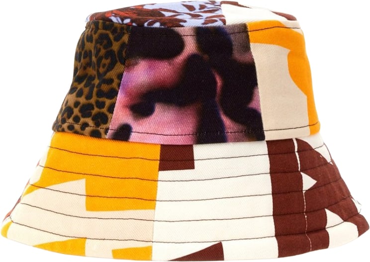 Dries van Noten Cotton Bucket Hat With Contrast Stitching Details