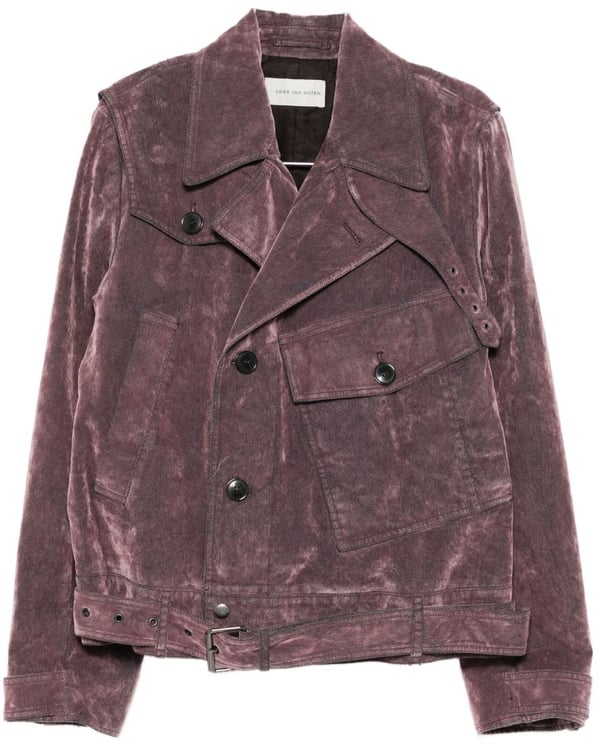 Dries van Noten Lilac Purple Corduroy Jacket