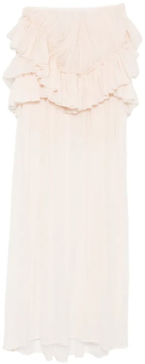 Dries van Noten Shelby Long 3040 Skirt Ecru