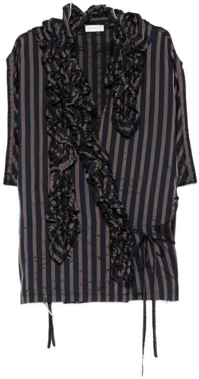 Dries van Noten Clematis Shirt Navy