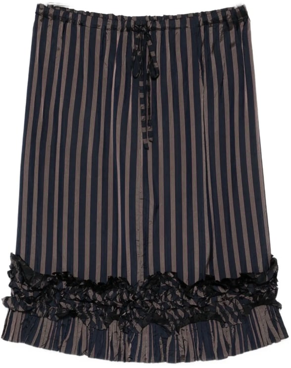 Dries van Noten Scotts Skirt Navy