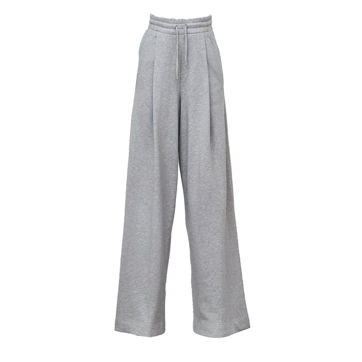 Dries van Noten Soft Wide-Leg Pants with Mid-Rise Waist and Elasticized Band