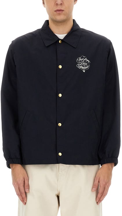 Drôle de Monsieur VIGNES SLOGAN PRINT JACKET