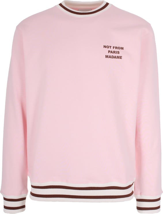 Drôle de Monsieur French Terry Sweatshirt with Slogan Print