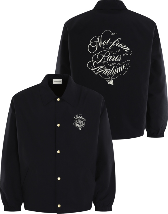Drôle de Monsieur Heren Slogan Vignes Jacket Blauw