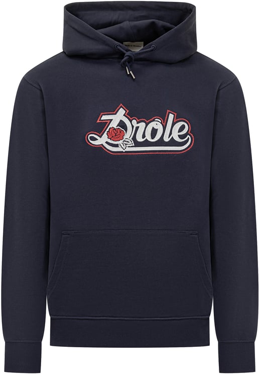 Drôle de Monsieur Drole de Monsieur Hoodie con Logo Ricamato