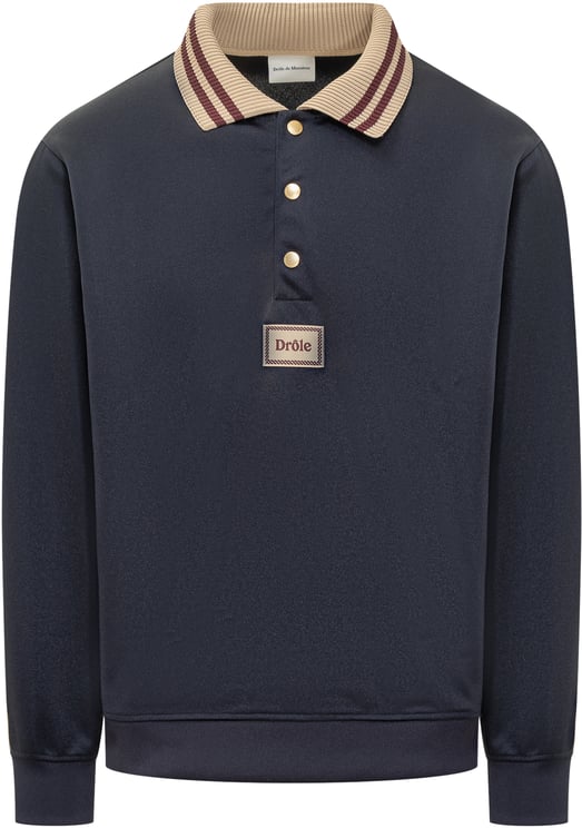 Drôle de Monsieur Drole De Monsieur Polo con Colletto a Contrasto