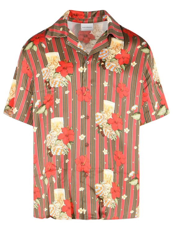 Drôle de Monsieur Multicolored 'Hibiscus Club' Shirt