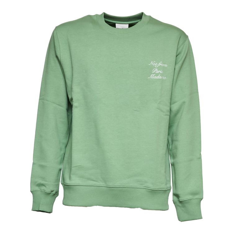 Drôle de Monsieur Le Sweatshirt Calligraphy Embroidered Sweatshirt