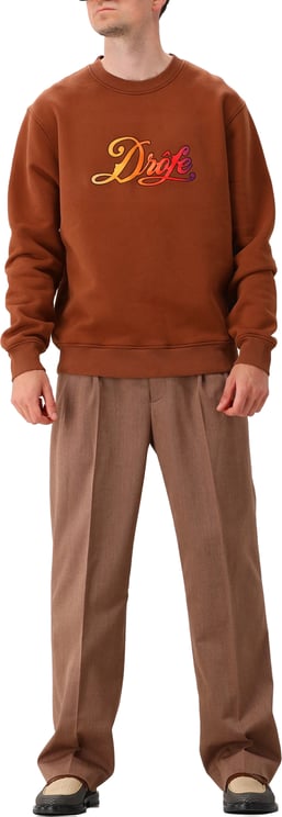 Drôle de Monsieur Drôle de Monsieur Sweater Bruin Dégradé