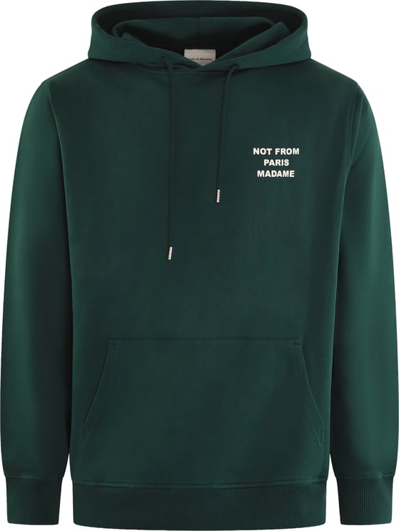 Drôle de Monsieur Heren Slogan Hoodie Groen