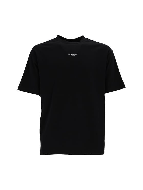 Drôle de Monsieur Black Classic Slogan T-Shirt