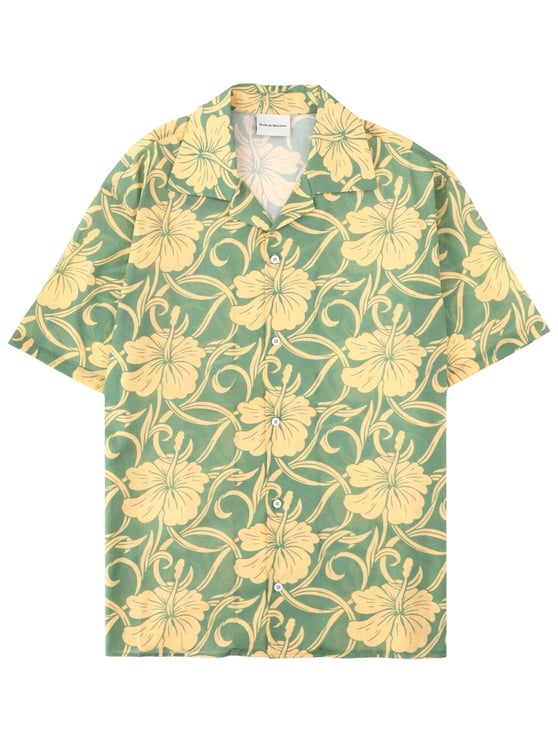 Drôle de Monsieur Hibiscus Floral Boxy Shirt