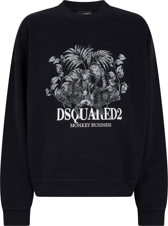 Dsquared2 Monkey Business Relax Fit Crewneck