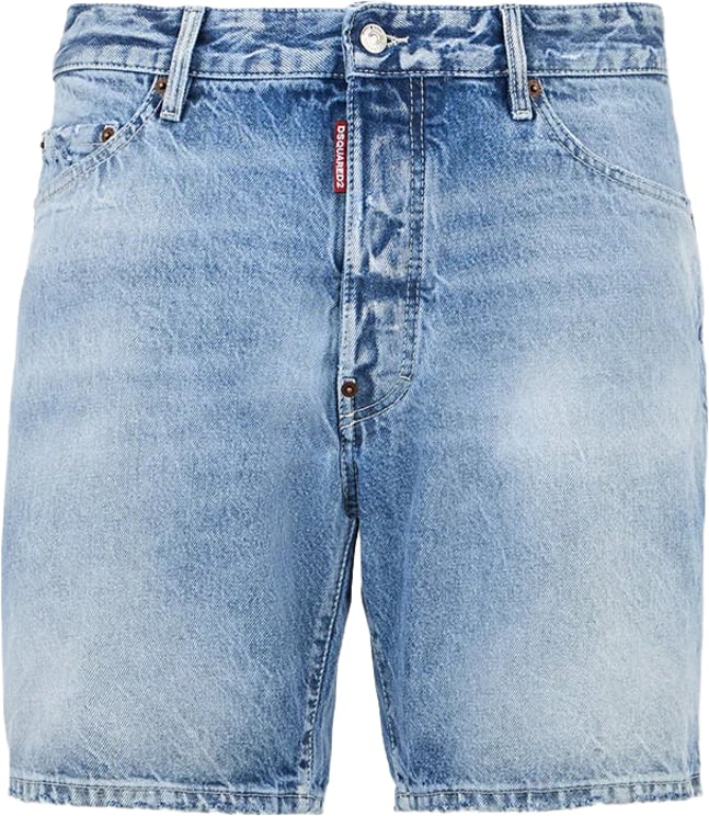 Dsquared2 Light Diagonale Wash Marine Shorts