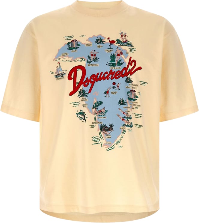 Dsquared2 T-Shirts And Polos Beige