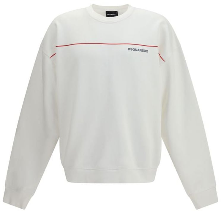 Dsquared2 Dsquared² White Cotton Sweatshirt